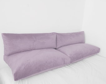 Cojín de suelo de terciopelo hecho a mano: cojín japonés para asiento de ventana.