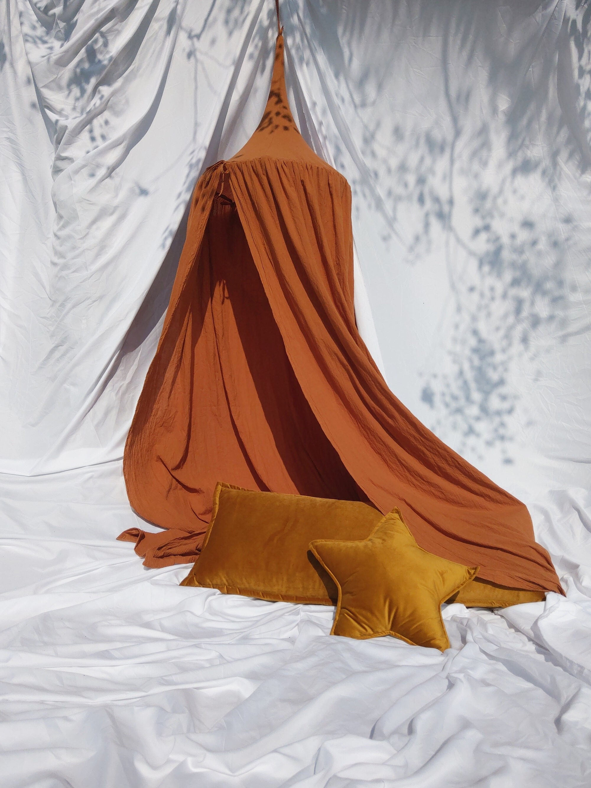 Canopy Rust Cooper Carmel Ginger Baby Canopy Canopy Bed Crib Canopy Play Tent Nursery Canopy Play Canopy