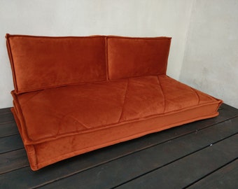Sofá de piso, Sofá modular árabe, Cojín de piso, Cojín de sofá cama, Futón japonés, Cojín de banco, Asiento de ventana, Almohada de piso