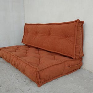 Floor Cushion, Floor Couch , floor seating ,Sofa Living Window Seat, Reading Nook, Floor Seat , bohemian furniture