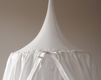 Canopy White,  Baldachin, Baby Canopy, Canopy Bed, Crib Canopy, Play Tent, Nursery Canopy, Play Canopy, Hanging Teepee, Kids Reading Place