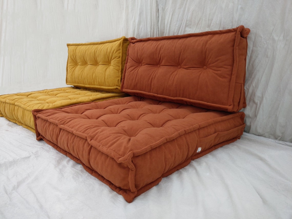 Daybed Cushion Set 2 Pieces Home Décor Floor Sofa Bohemian Etsy UK