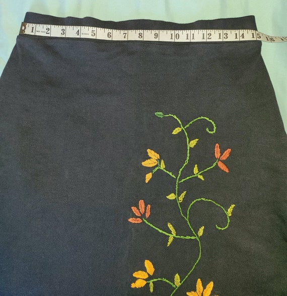 Kikit Maurice Sasson Black Cotton Skirt - image 8