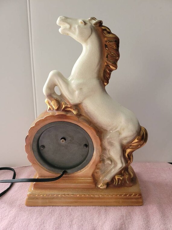 Home & Living Gibraltar electric equestrian timekeeper Ceramic Vintage