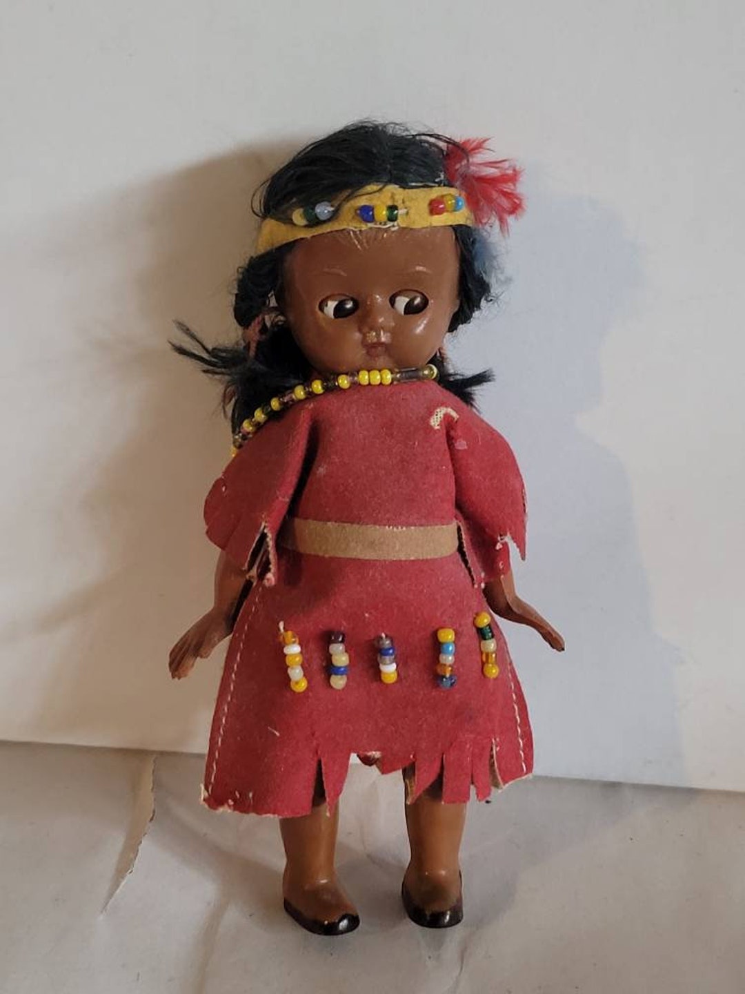 Vintage Native American Doll Open Close Eyes. Etsy