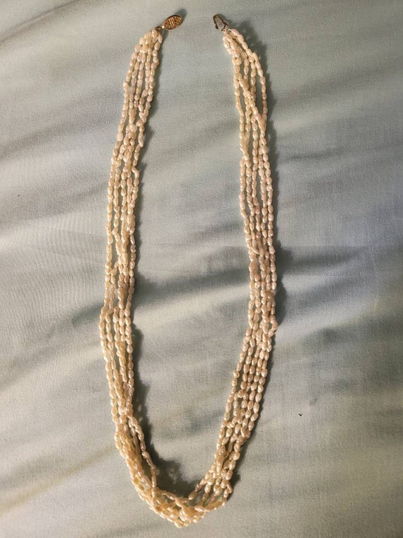 vintage 5 strand pearl Gem