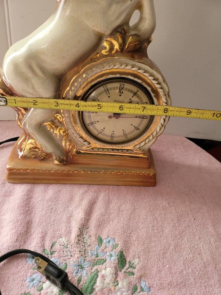 Home & Living Gibraltar electric equestrian timekeeper Ceramic Vintage