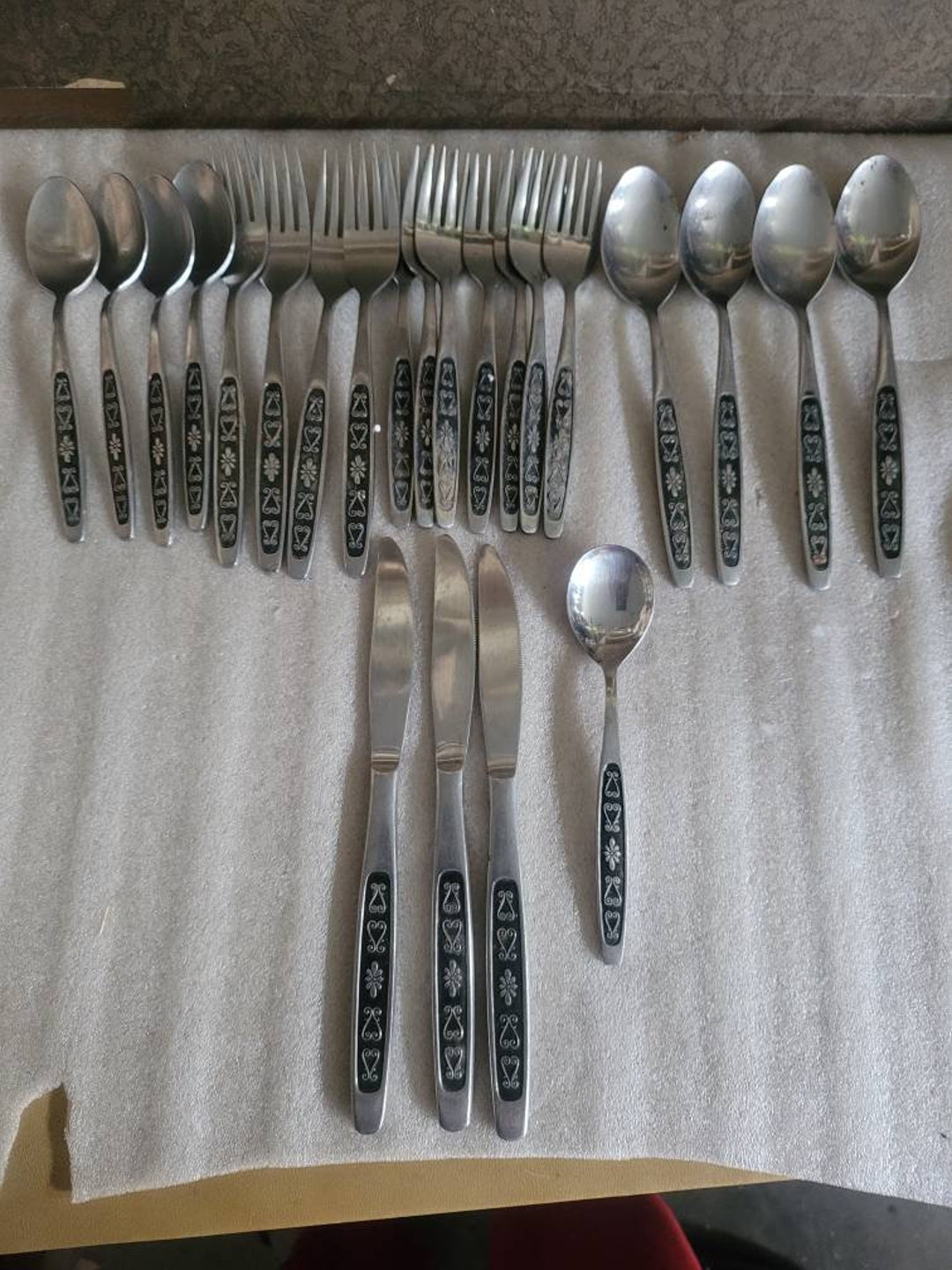 Lot of 23 Pieces of Riviera Japan Stainless Steel Flatware Etsy