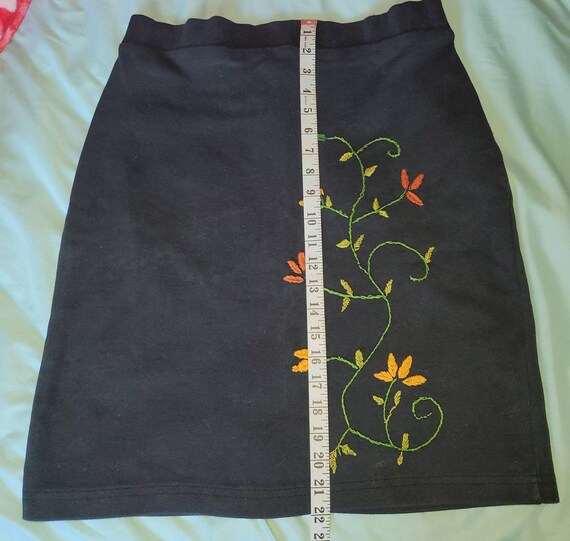 Kikit Maurice Sasson Black Cotton Skirt - image 7
