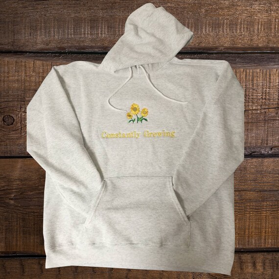 embroidered sunflower sweater