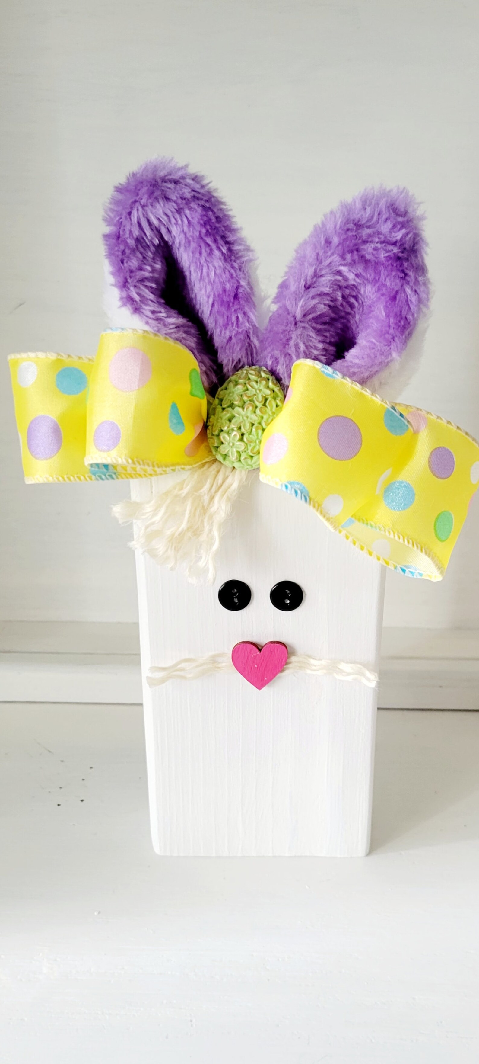 Wooden Block Bunny - Etsy