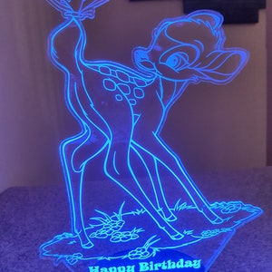 Bambi 3d Smart APP Control Night Light Bluetooth,Music,7&16M Colour Mobile App ,Gift led lamp
