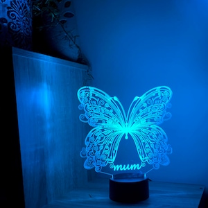 Butterflies 3d Smart APP Control Night Light Bluetooth,Music,7&16M Colour Mobile App ,Gift led lamp