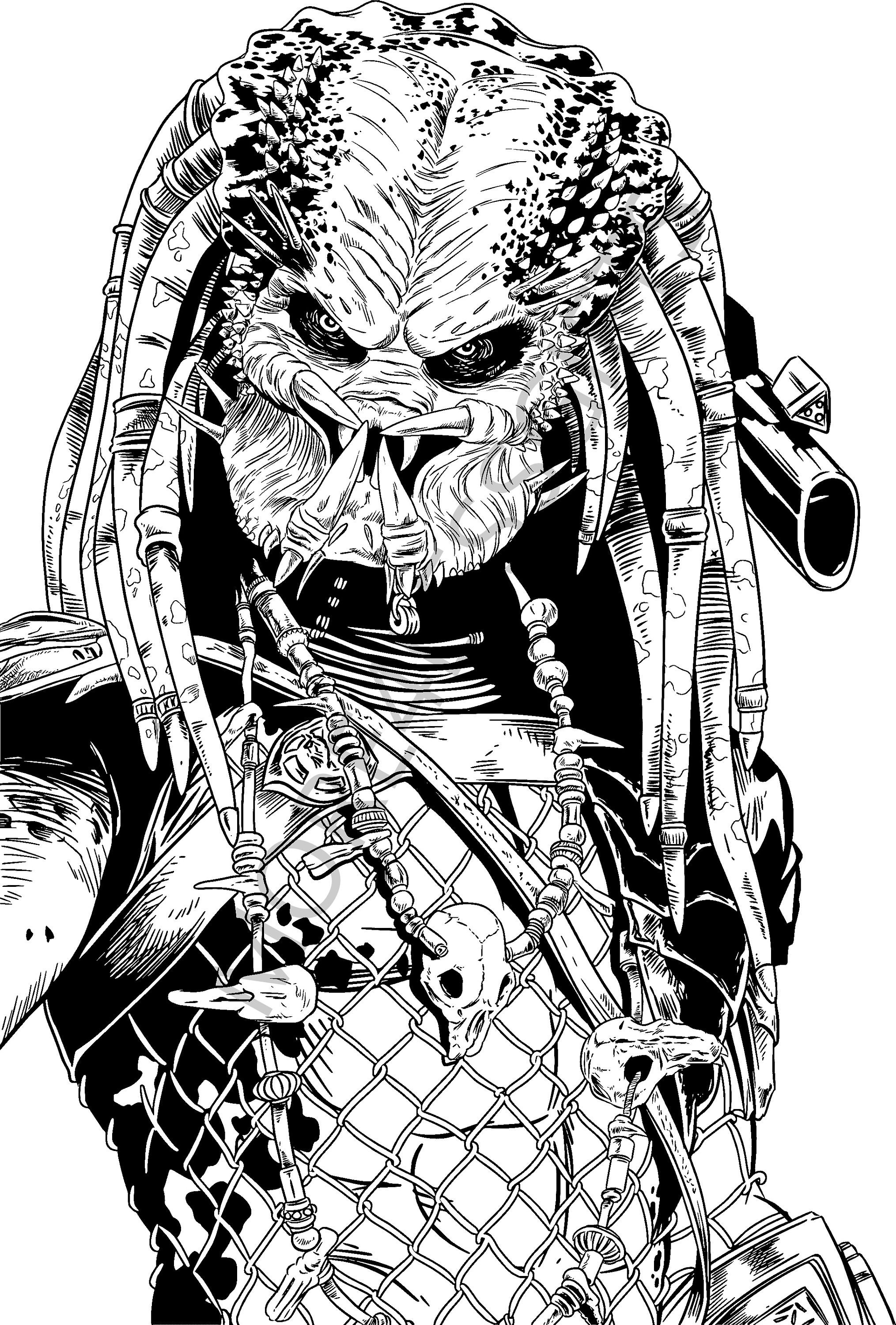 Predator Coloring Pages