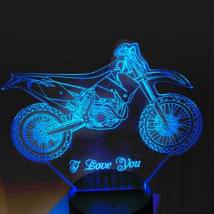Motorcycle  3d Smart APP Control Night Light Bluetooth,Music,7&16M Colour Mobile App ,Gift led lamp