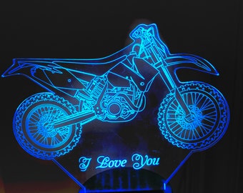 Motorcycle  3d Smart APP Control Night Light Bluetooth,Music,7&16M Colour Mobile App ,Gift led lamp