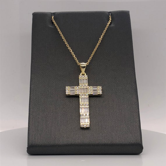 Rhodium-plated 925 Silver Floral Cross Pendant with 18 Necklace Jewels Obsession Silver Cross Necklace
