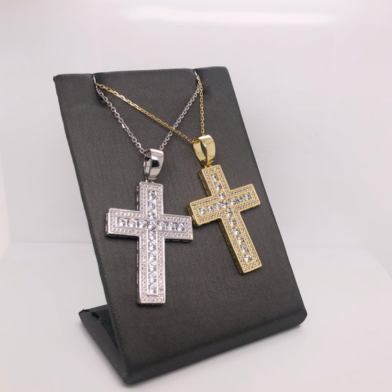 Sterling Silver 925 Cross With Jesus Pendant Jewels Obsession Cross With Jesus Pendant 31 mm