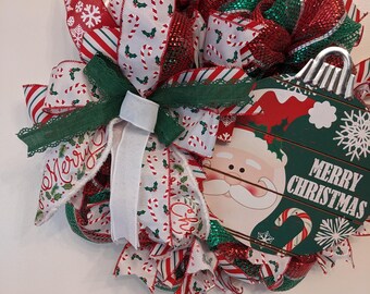 Corona de adorno de feliz Navidad