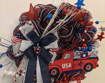 Corona de camión de EE.UU.\Corona de camión rojo\Corona de camión azul\Corona del 4 de julio\Corona patriótica