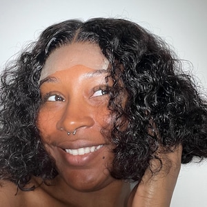 Black Water Wave| Deepwave| Pre-Plucked Glueless 5x5 Lace Closure Bob Wig| Brazilian Human Hair | 200% Density 10inches