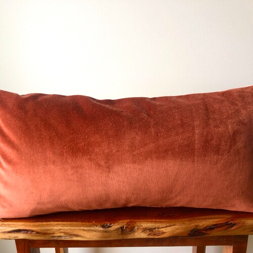 DAYTON Velvet Lumbar Pillow Cover 12 X 24 Rectangle Pillow Etsy