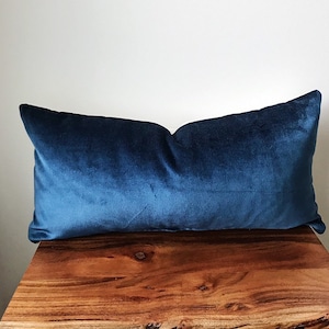 CRETE Velvet Lumbar Pillow Cover - 12 x 24 - Rectangle Pillow Cover - Housewarming Gift - Boho Modern Decor - Minimalist Pillow Case