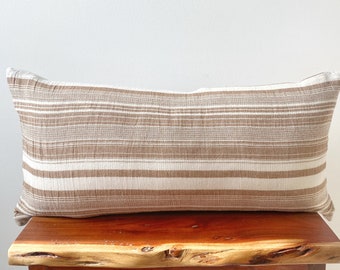 Housse de coussin DUSTIN - 12 x 24 - taie d'oreiller lombaire - taie d'oreiller Chiang Mai - décoration bohème - taie d'oreiller ferme - taie d'oreiller minimaliste