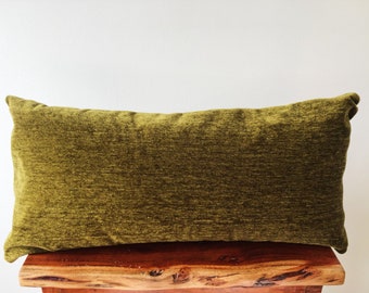 12x24 Cretan Olive Green Pillow Cover - 12x24 Rectangle Boho Pillow Cover - Housewarming Gift - Modern Home Decor - Contemporary Pillow Case
