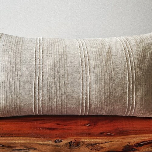 Neutral Pillow Cover 12x24 Lumbar Pillow Case Chiang Mai Etsy
