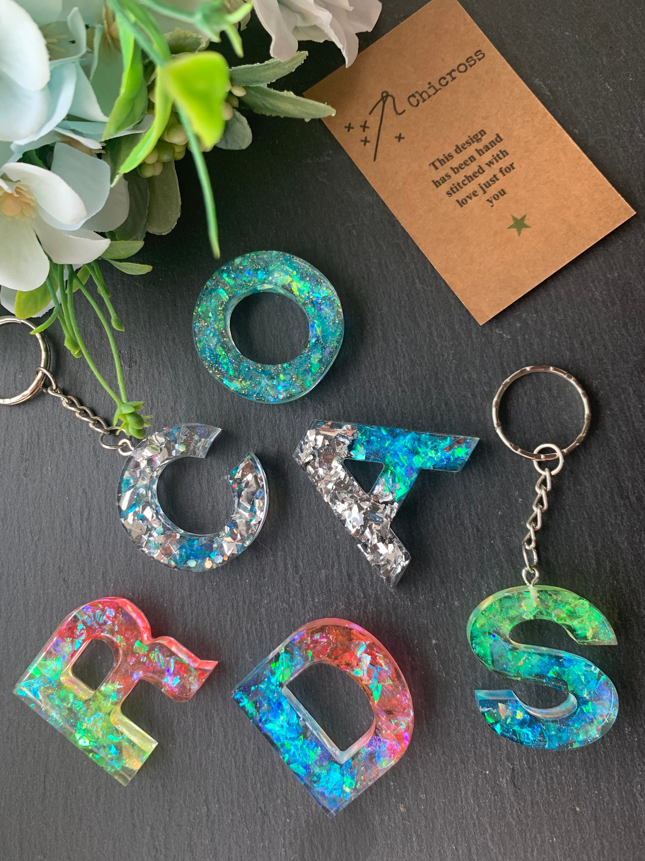 Resin keyring/ Resin keychain/ Accessory/Resin art/Resin Etsy