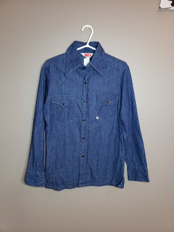 Vintage GWG Men's Denim Western Shirt
