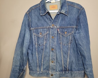 Vintage Big E LEVI's Demin Button Front Jacket