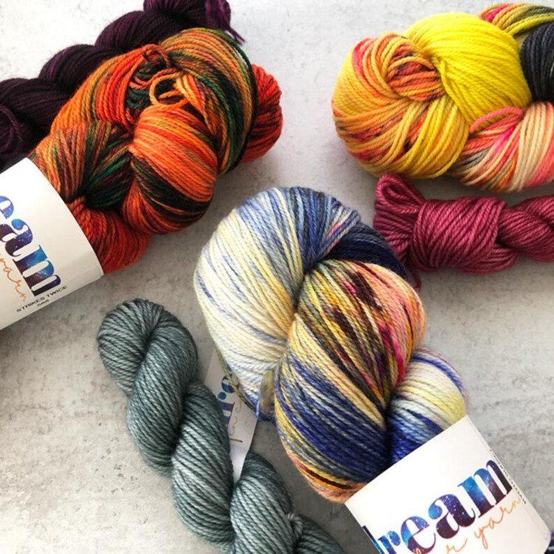 Dream-y Sock Kits with Contrasting Heel /& Toe