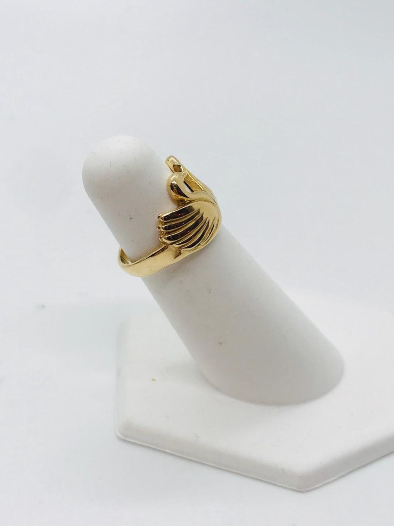 14kt Swan ring | Etsy