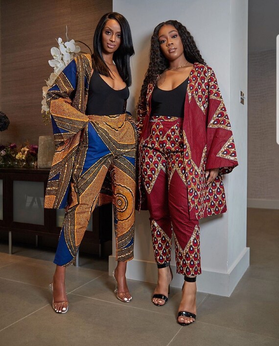 african print long jacket