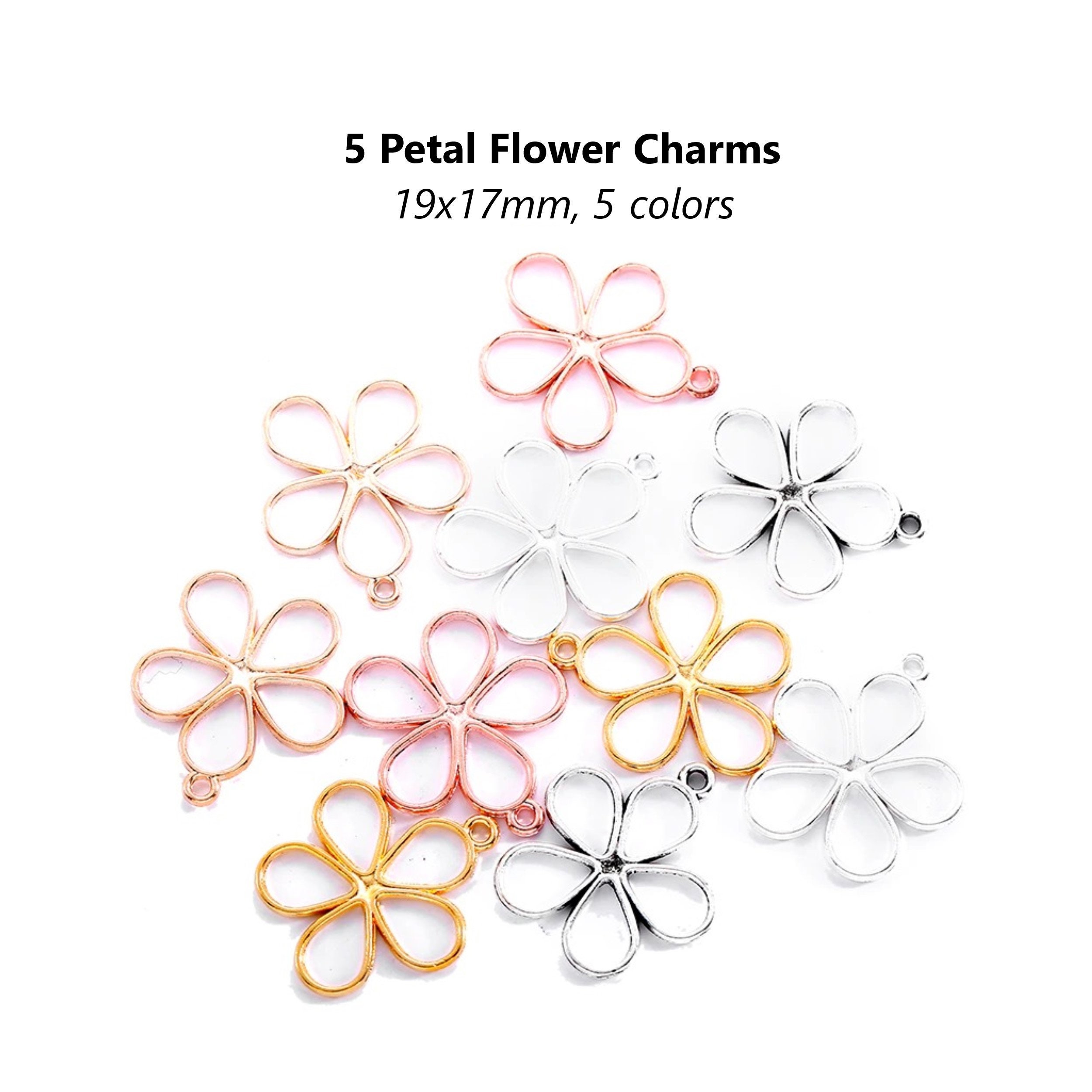 Petal Flower Charms (5)