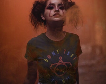 Dont vertel me om te glimlachen Clowncore Kleding Kidcore Kleding Weirdcore Alt Kleding Esthetische Kleding Griezelige Leuke Clown Esthetische Clown Shirt