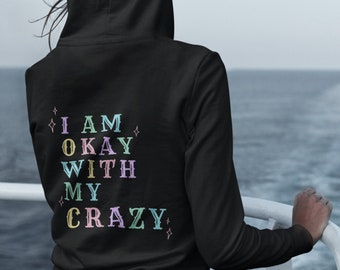 I am ok with my crazy Clowncore Clothing Kidcore Clothing Weirdcore Alt Clothing Aesthetic Clothing Creepy Cute Clown Aesthetic Clow