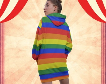 Clown Hoodie Dress Clowncore Clothing Kidcore Clothing Weirdcore Alt Clothing Aesthetic Clothing Creepy Cute Clown Aesthetic Clown Shirt