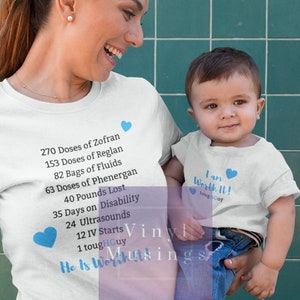 Hyperemesis Gravidarum Mommy & Me Set / Vale la pena / tougHGuy / Conciencia HG / Personalizado / Personalizado