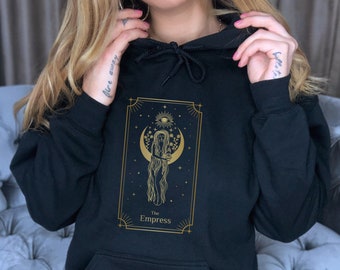 Keizerin Tarot Keizerin Tarot Kaart Tarot hoodie Indie Tarot Trendy Sweatshirt Heksen Sweatshirt HeksEn Sweatshirt Heksen Kleding Hekserij
