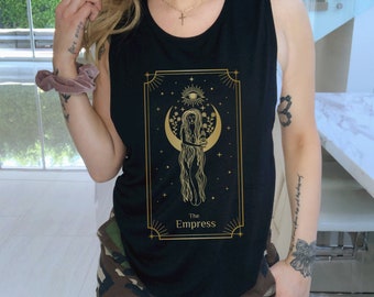 Empress Tarot Card Tank L’Impératrice Tarot Tarot chemise Tarot Carte De Tarot Chemise Spirituelle Tarot Tank Occult Shirt Witchy Shirt