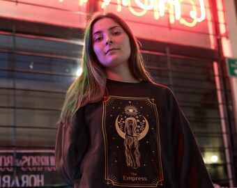 Keizerin Tarot Keizerin Tarot Kaart Tarot Crew Indie Tarot Trendy Sweatshirt Witchy Sweatshirt Heks Sweatshirt Witchy Kleding Witchy Stuff