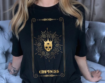 The Empress Tarot Tarot Tshirt Tarot Card Shirt Empress Tarot Card Spiritual Shirt Tarot Shirt Occult Shirt Witchy Shirt Spiritual Shirts