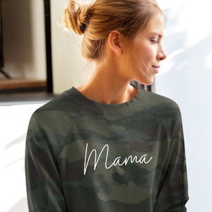 Mama Camo sweatshirt, Mama Sweatshirt, Dog Mama hoodie, Fur Mama sweatshirt, #Momlife shirt, Mother Hustler swaetshirt, Custom crew neck