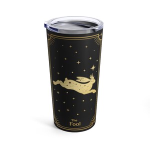 The Fool Tarot Witchy tumbler Tarot Tumbler Witch tumbler Travel mug Occult coffee Fortune Teller Mystical aesthetic Tarot