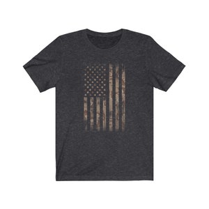 Desert Camo Flag Shirt Military Shirt American Flag Brown | Etsy