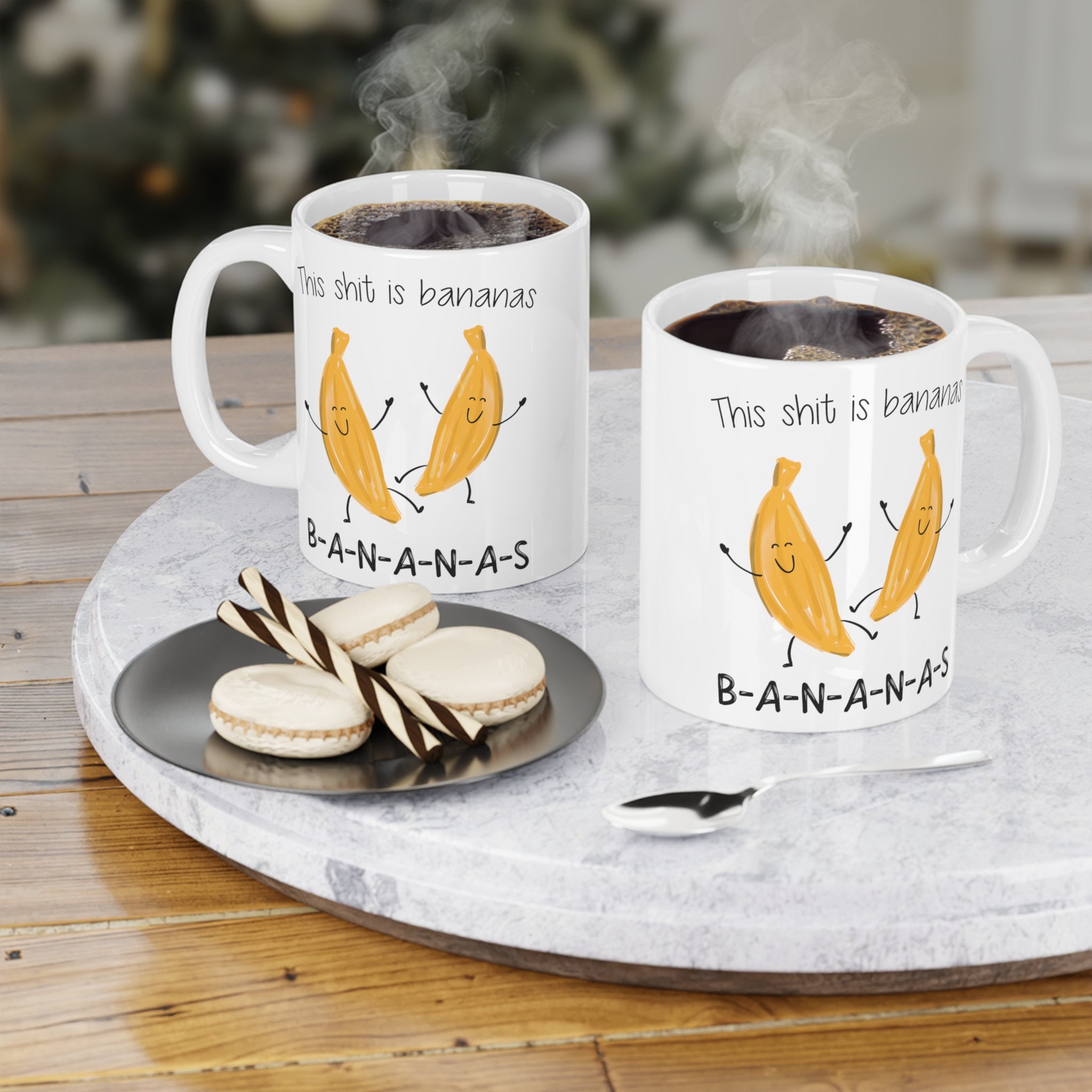 Bananas in pyjamas pink mug hotsell