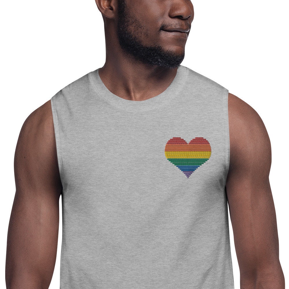 Subtle Pride Pride Tank Top Embroidered Pride Pride Clothing | Etsy